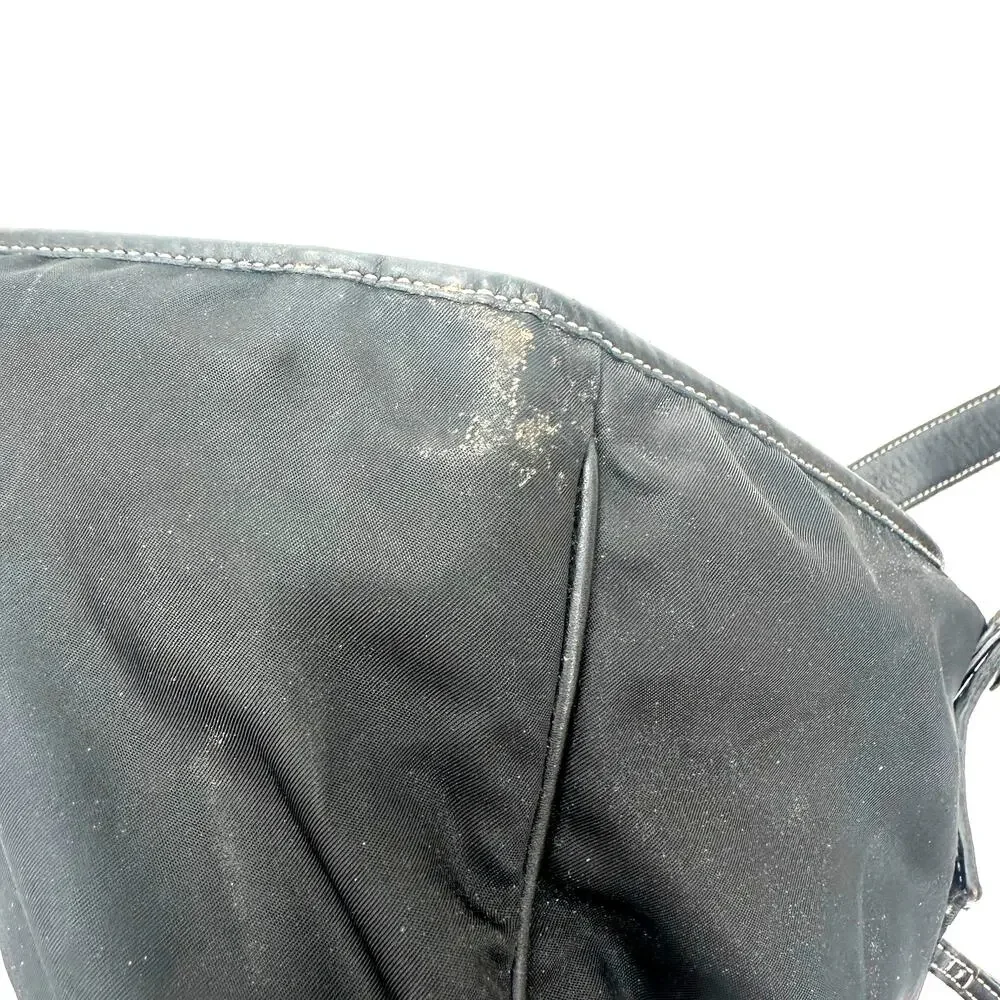 Coach Black Handbag Purse Shoulder Bag Tote Buckled Straps Worn Needs Love‎